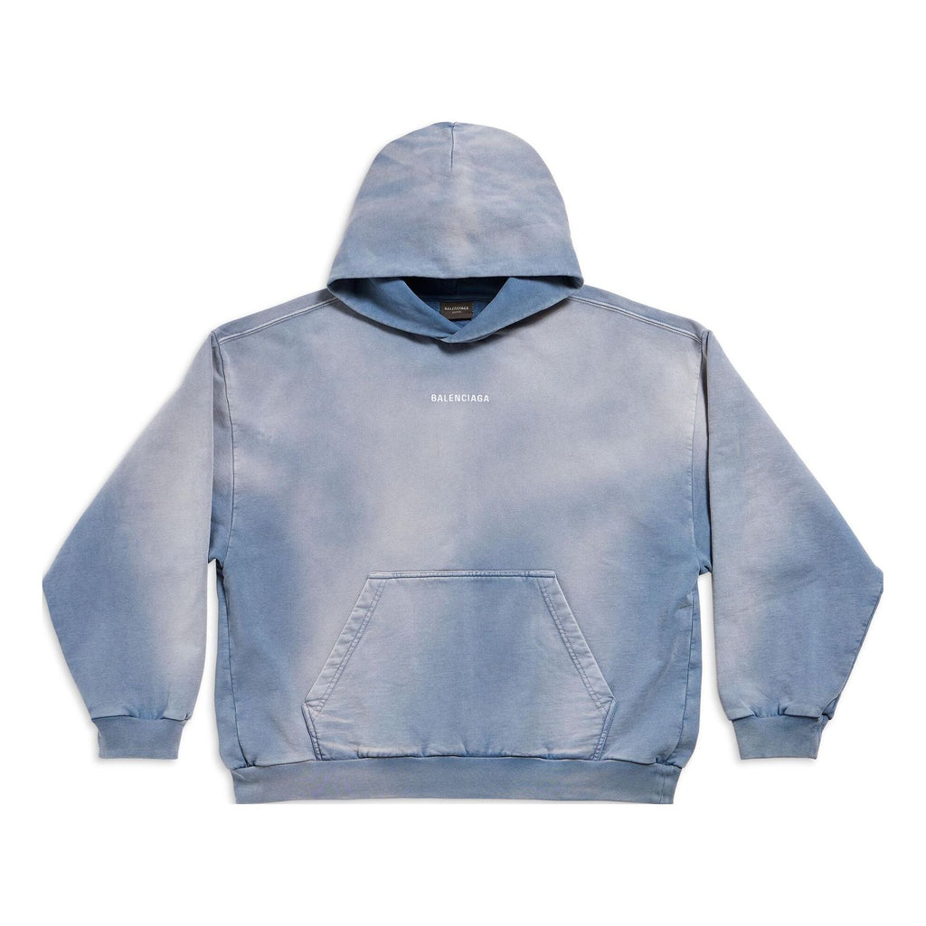 Balenciaga Back Hoodie 'Blue' 767877TPVK24313