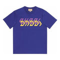 Gucci Geometric Block Logo T-Shirt 'Blue' 616036-XJDV9-4120
