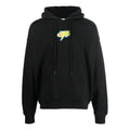 Men's Off-White FW22 Back Arrow Printing Long Sleeves Loose Fit Autumn Black OMBB085F22FLE0041070