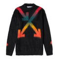 Off-White Rainbow Gradient Arrow Knit Black OMHA036E20KNI0021087