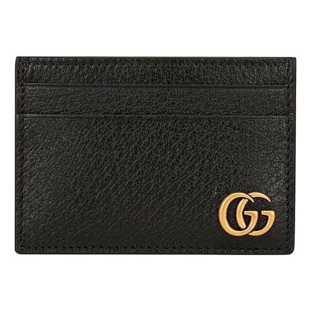 Gucci GG Marmont Card Holder Wallet 'Black' 436022-DJ20T-1000
