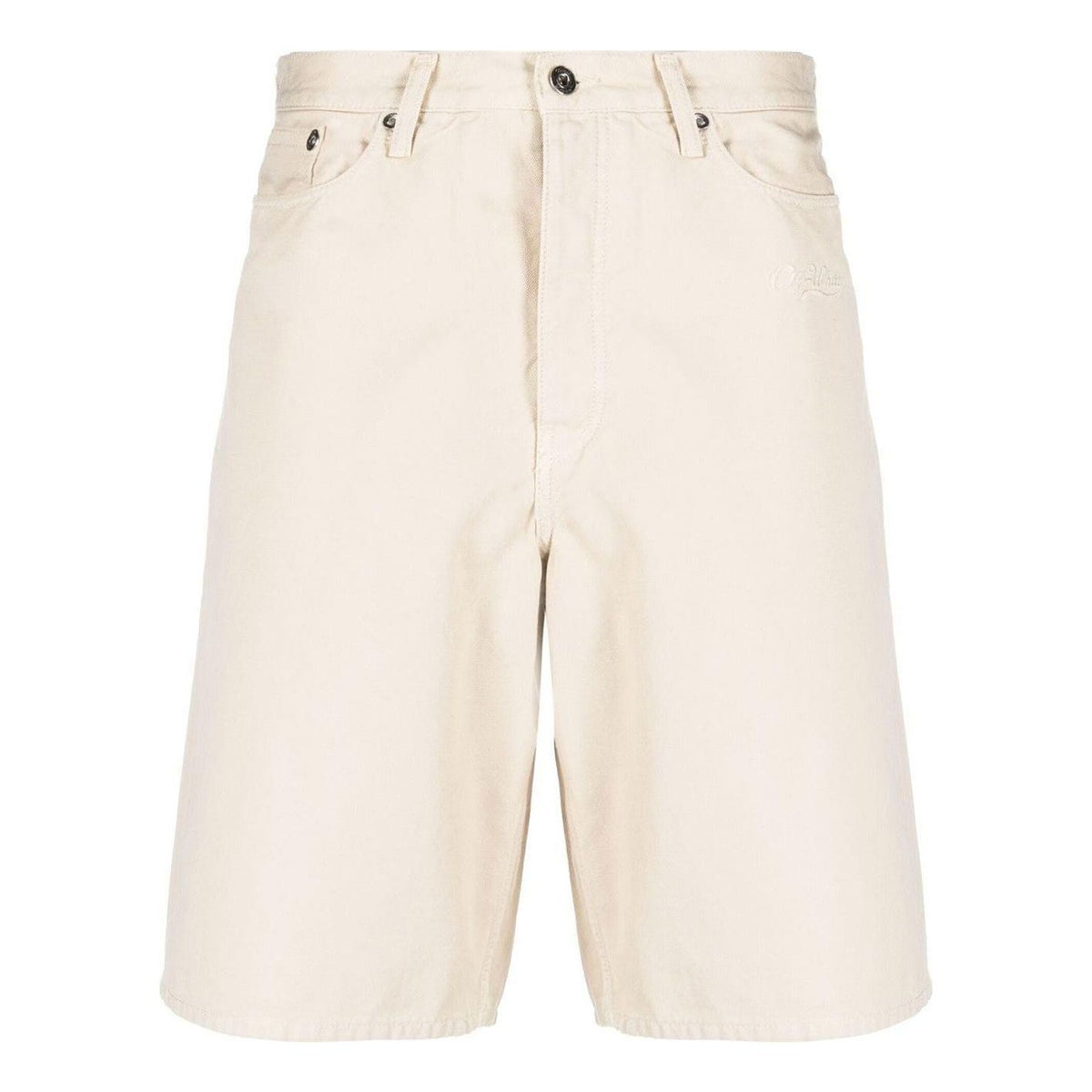 Off-White Wave Off Canvas Utility Shorts 'Beige' OMCB084S23FAB0016161