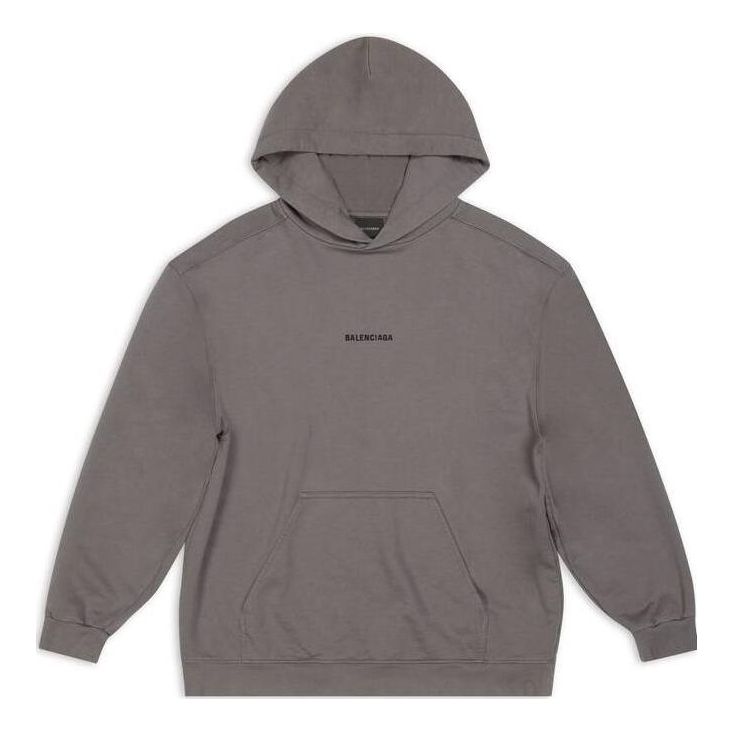 Balenciaga Back Hoodie Medium Fit 'Grey' 600583TNVH11227