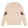 Gucci Double G Cotton Knit Sweater Male White 626068-XKBGM-9071