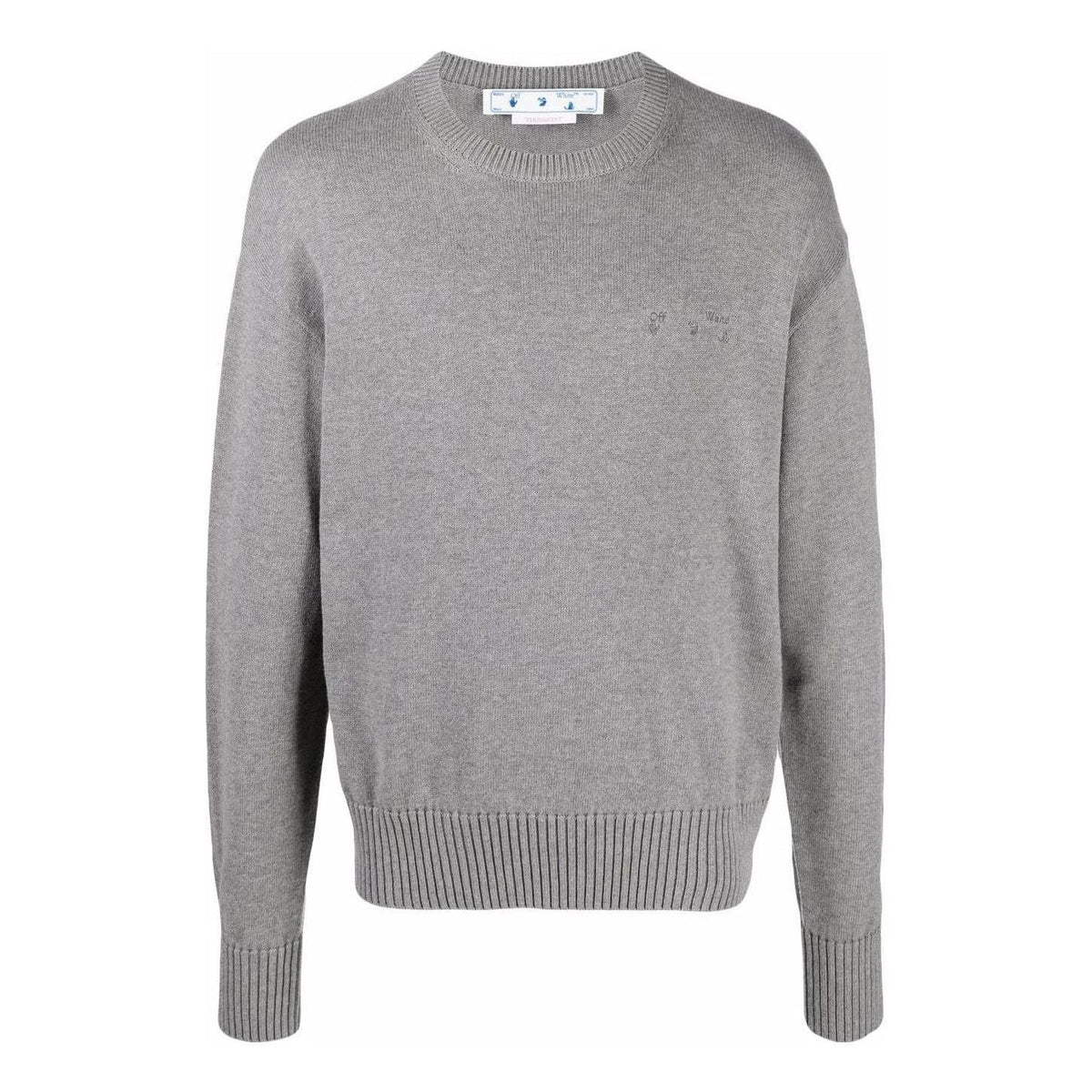 Off-White Logo Embroidered Knitted Jumper OMHE091C99KNI0010610