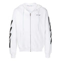 Off-White Wave Diag Print Zip-Up Hoodie OMBE013S22FLE0040110