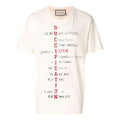 Gucci Alphabet Printing Short Sleeve Creamy White 492347-X3N07-7550