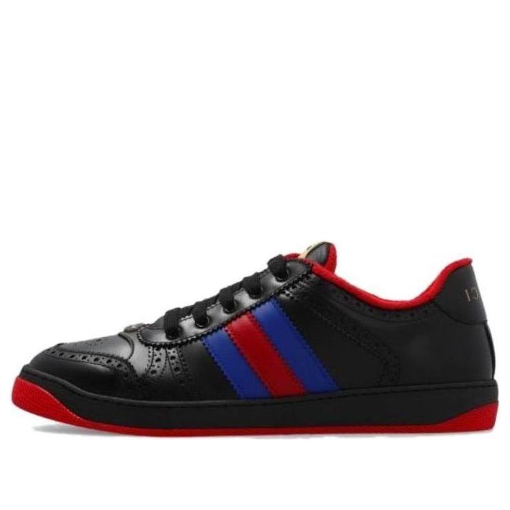Gucci Screener Low-Top Sneakers 'Black Blue Red' 722602-AAA9P-1093