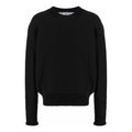Off-White Wave Crew Neck Jumper 'Black' OMHE107S22KNI0021010