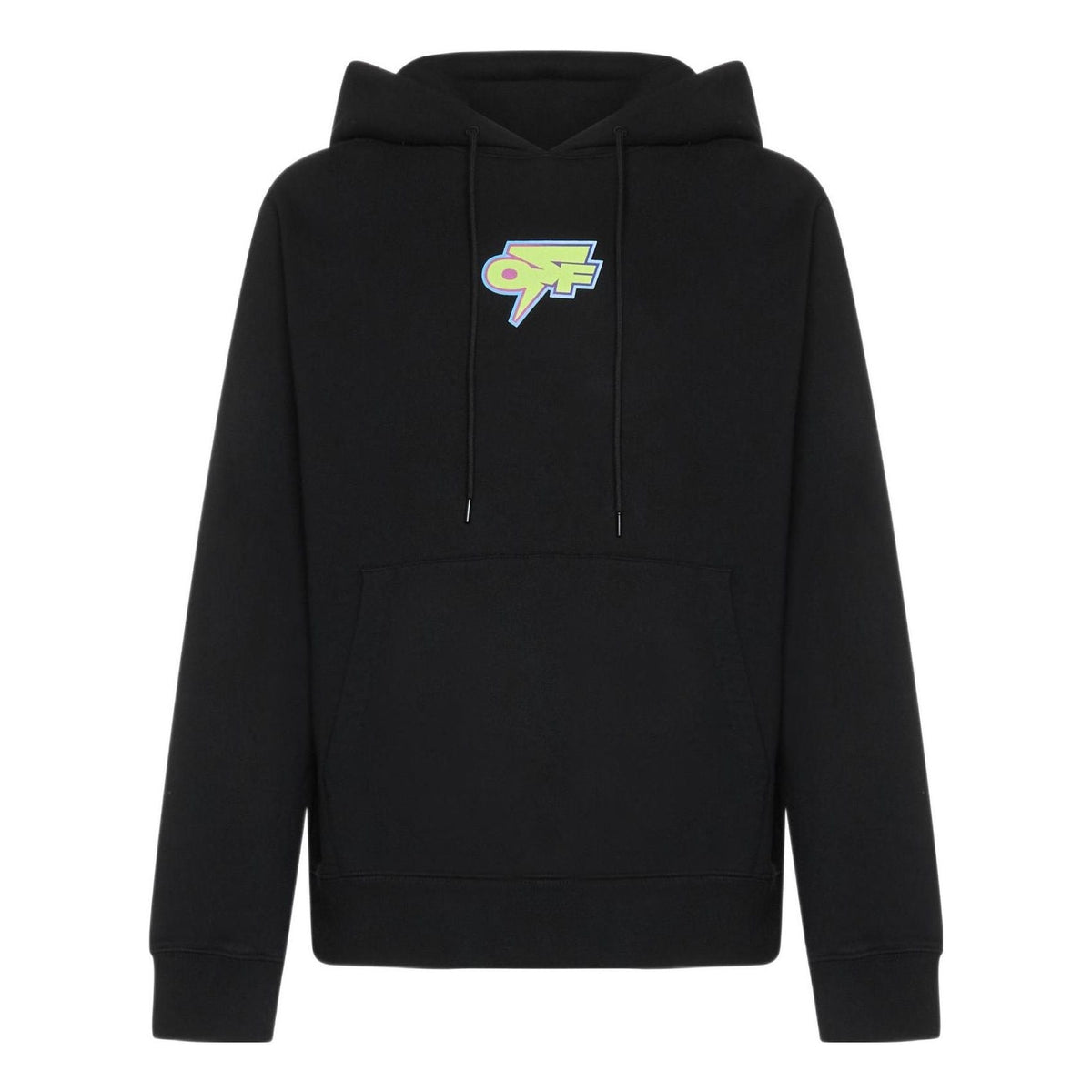Men's Off-White FW22 Back Logo Printing Hooded Long Sleeves Ordinary Version Black OMBB097F22FLE0064641
