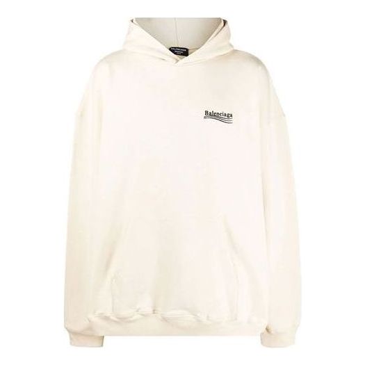 Balenciaga Political Campaign Large Fit Hoodie 'White' 620973TKVI98962