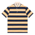 Gucci Logo Collar Stripe Polo 'Ink Ivory' 645258-XJC6I-4273