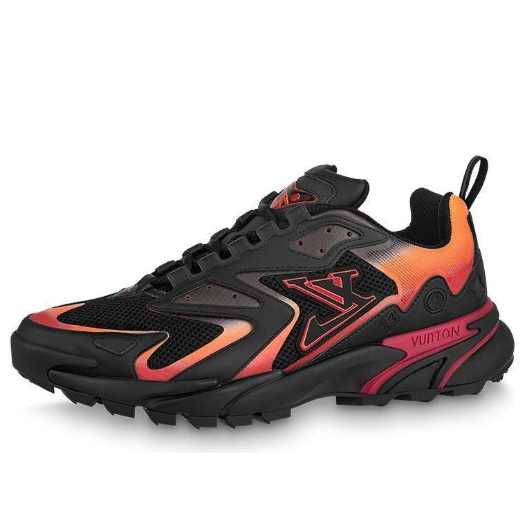 LOUIS VUITTON LV Runner Tatic Sneakers 'Black Orange Red' 1ABFQO