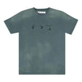 Off-White Logo Vintage Slim Tee 'Teal' OMAA027F20FAB0014010