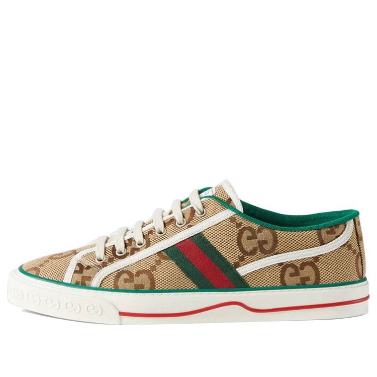 Gucci Tennis 1977 Shoes 'Beige Red Green' 677651-UKO70-2584