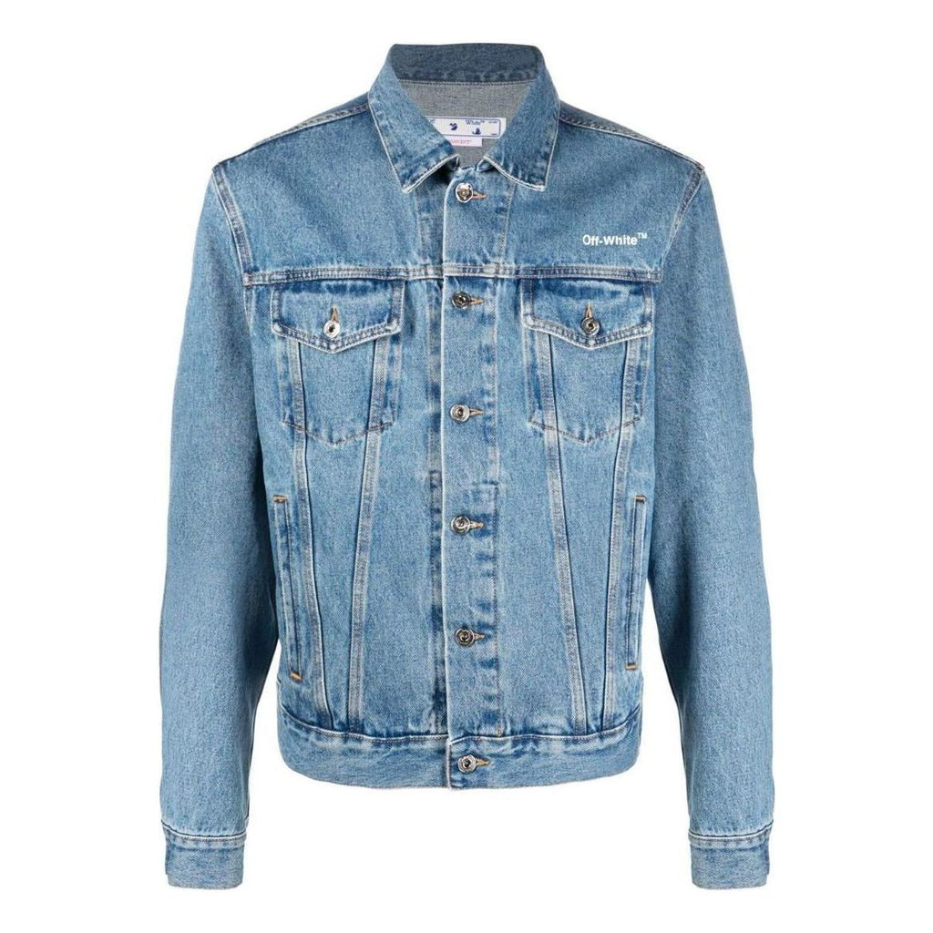 Off-White Diag-Stripe Denim Jacket OMYE079C99DEN0044901